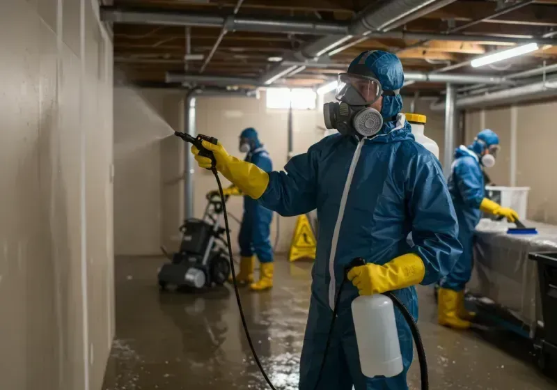 Basement Sanitization and Antimicrobial Treatment process in Boyd, TX